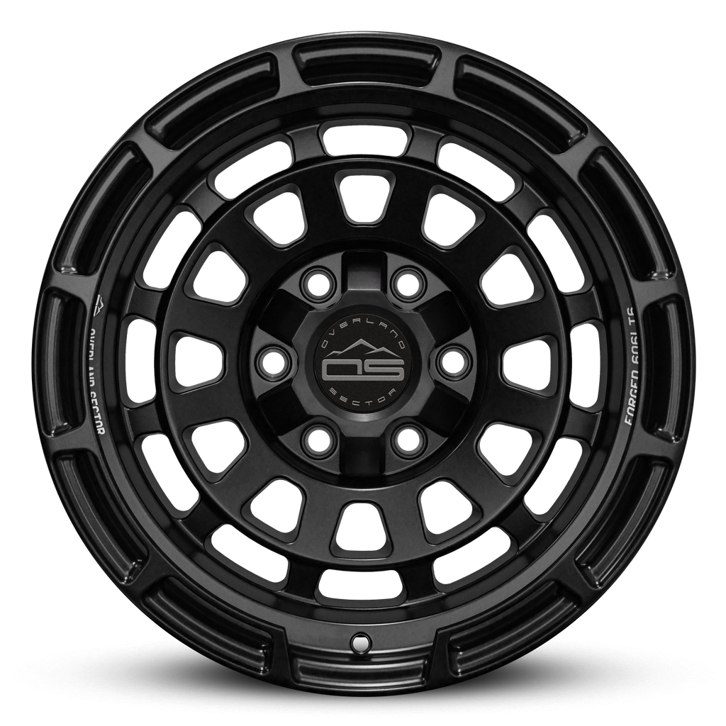 Overland Sector Badlander Forged 17x9 +0 6x135/6x139.7mm 106.1mm All Satin Black