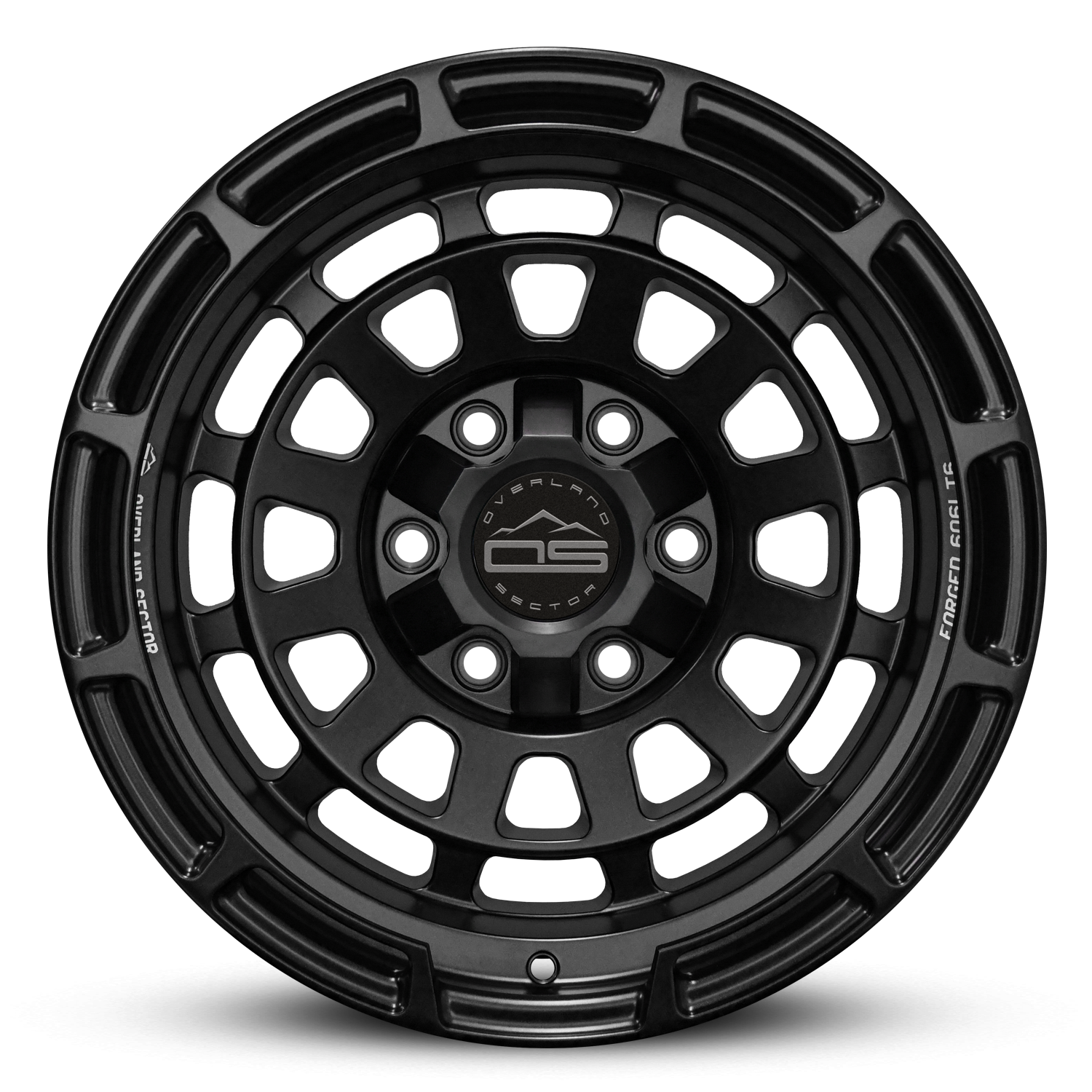 Overland Sector Badlander Forged 17x9 +0 6x135/6x139.7mm 106.1mm All Satin Black