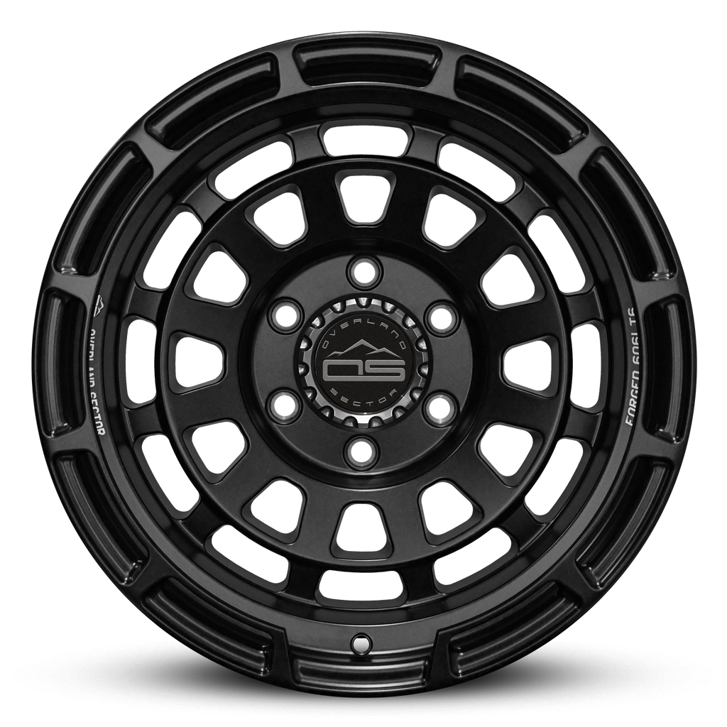 Overland Sector Badlander Forged 17x9 -35 6x139.7mm 106.1mm All Satin Black