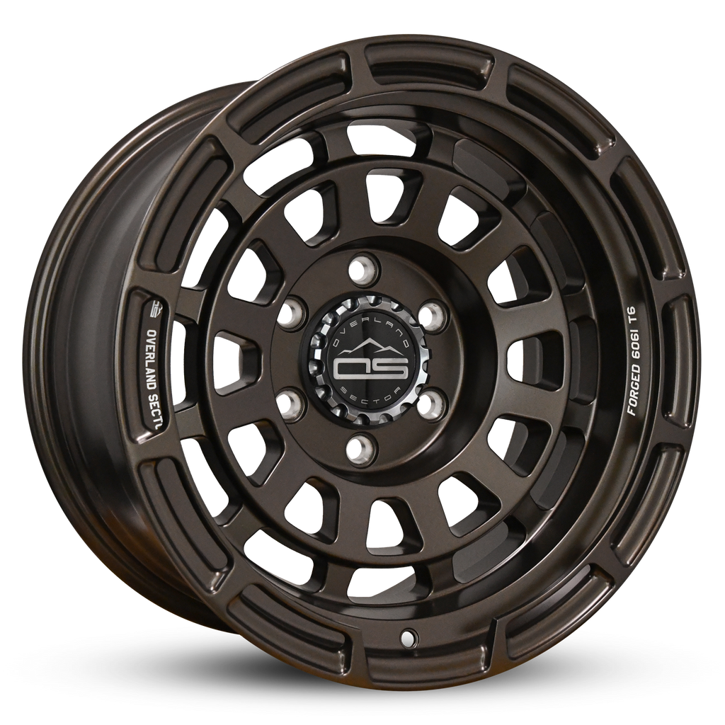 Overland Sector Badlander Forged 17x9 -12 6x139.7mm 106.1mm All Satin Mocha Bronze