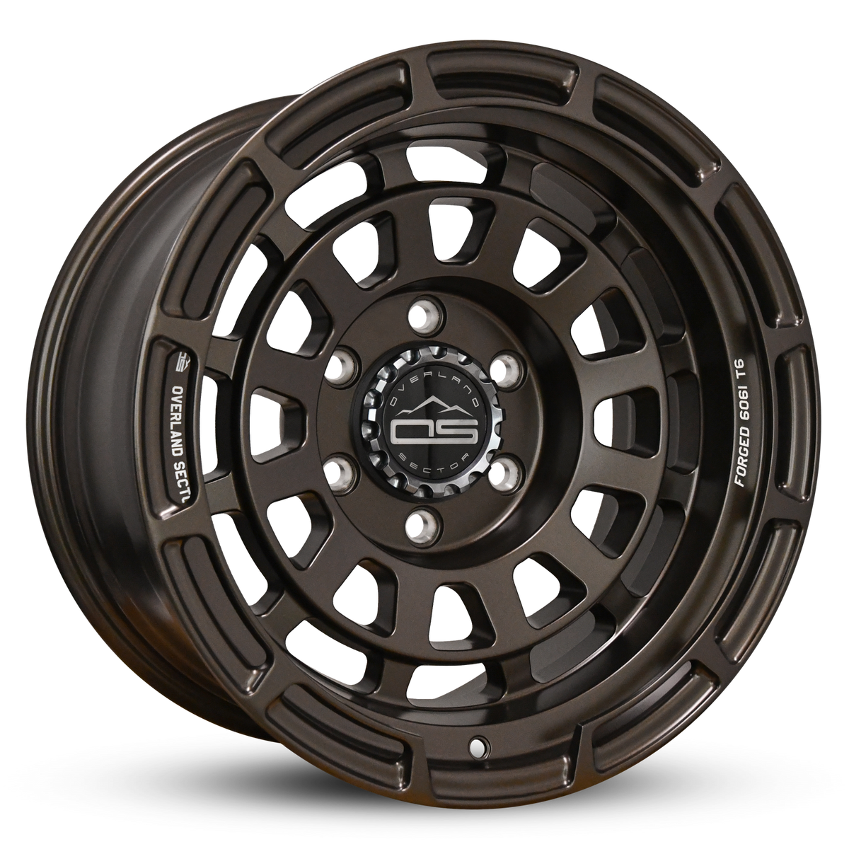 Overland Sector Badlander Forged 17x9 -12 6x139.7mm 106.1mm All Satin Mocha Bronze