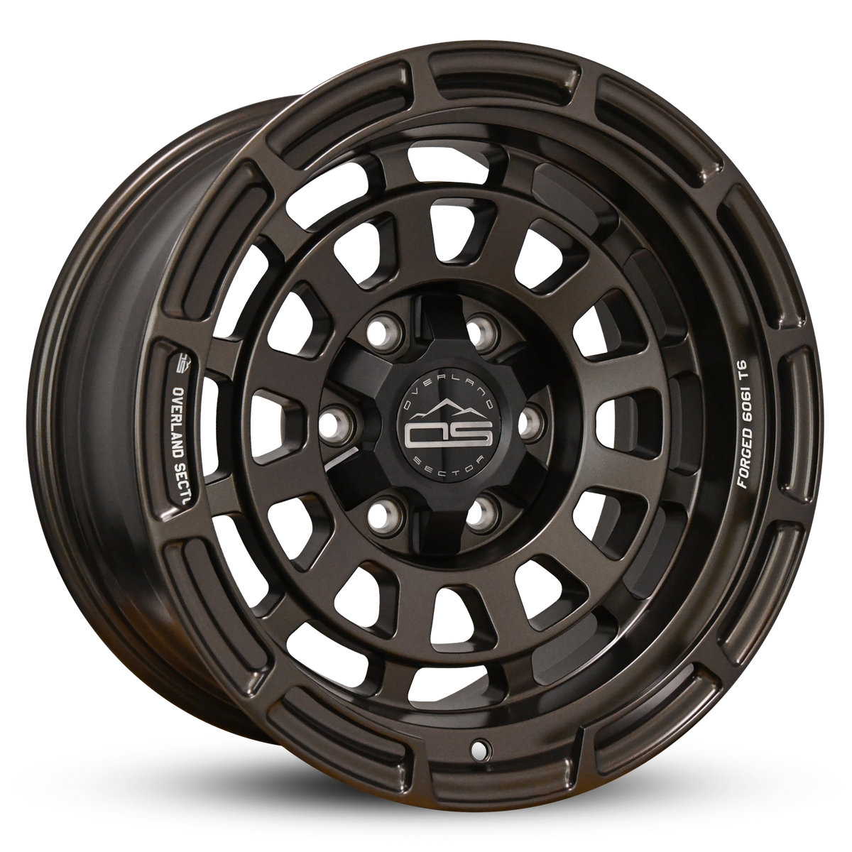 Overland Sector Badlander Forged 17x9 +0 6x135/6x139.7mm 106.1mm All Satin Mocha Bronze