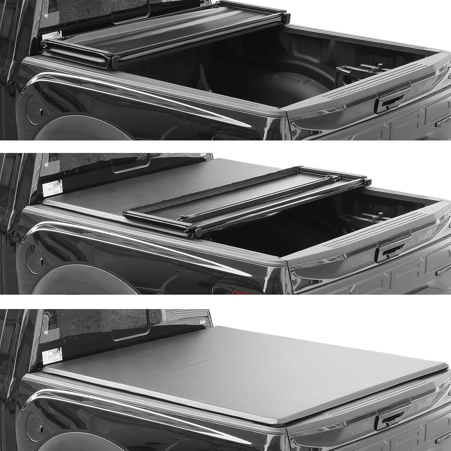Vinyl Soft Tri-Fold Truck Bed Tonneau Cover for 2015-2025 Ford F-150 5.5Ft 67.1In Bed