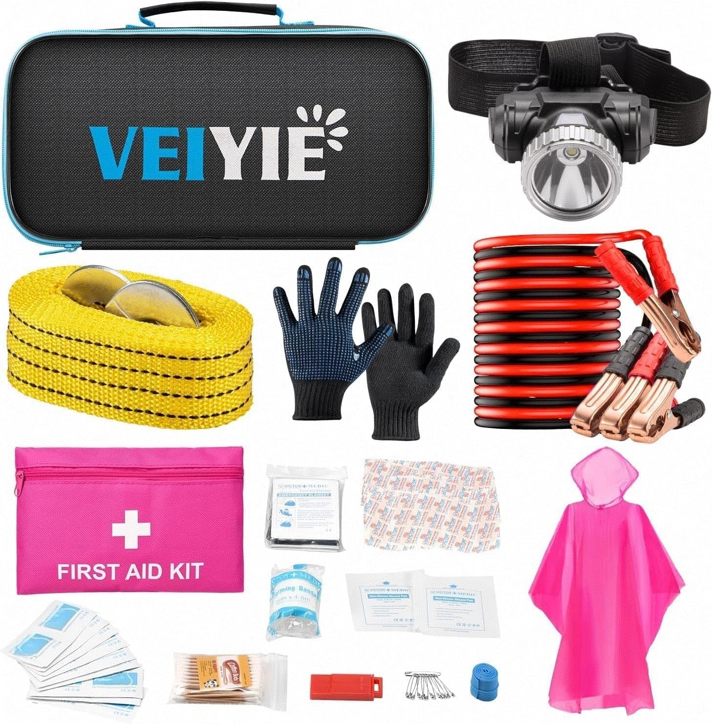 Car Roadside Emergency Kit