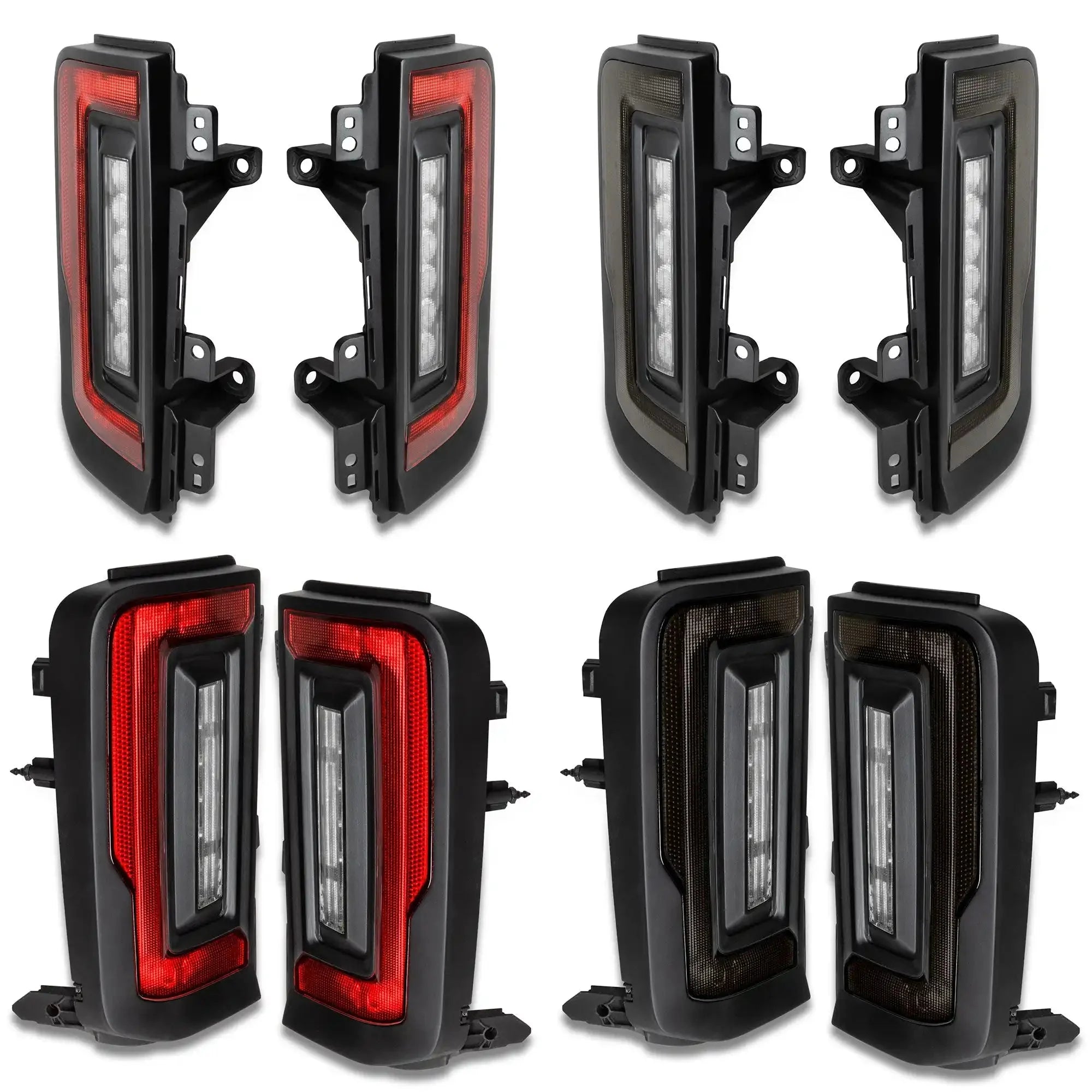 V2 | 2021-2025 Ford Bronco Flush Mount LED Tail Lights - Low Profile | 1,400 Lumens