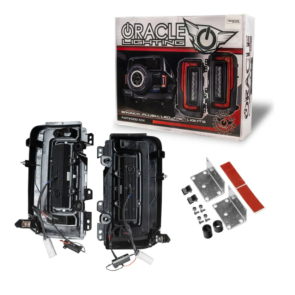 V2 | 2021-2025 Ford Bronco Flush Mount LED Tail Lights - Low Profile | 1,400 Lumens