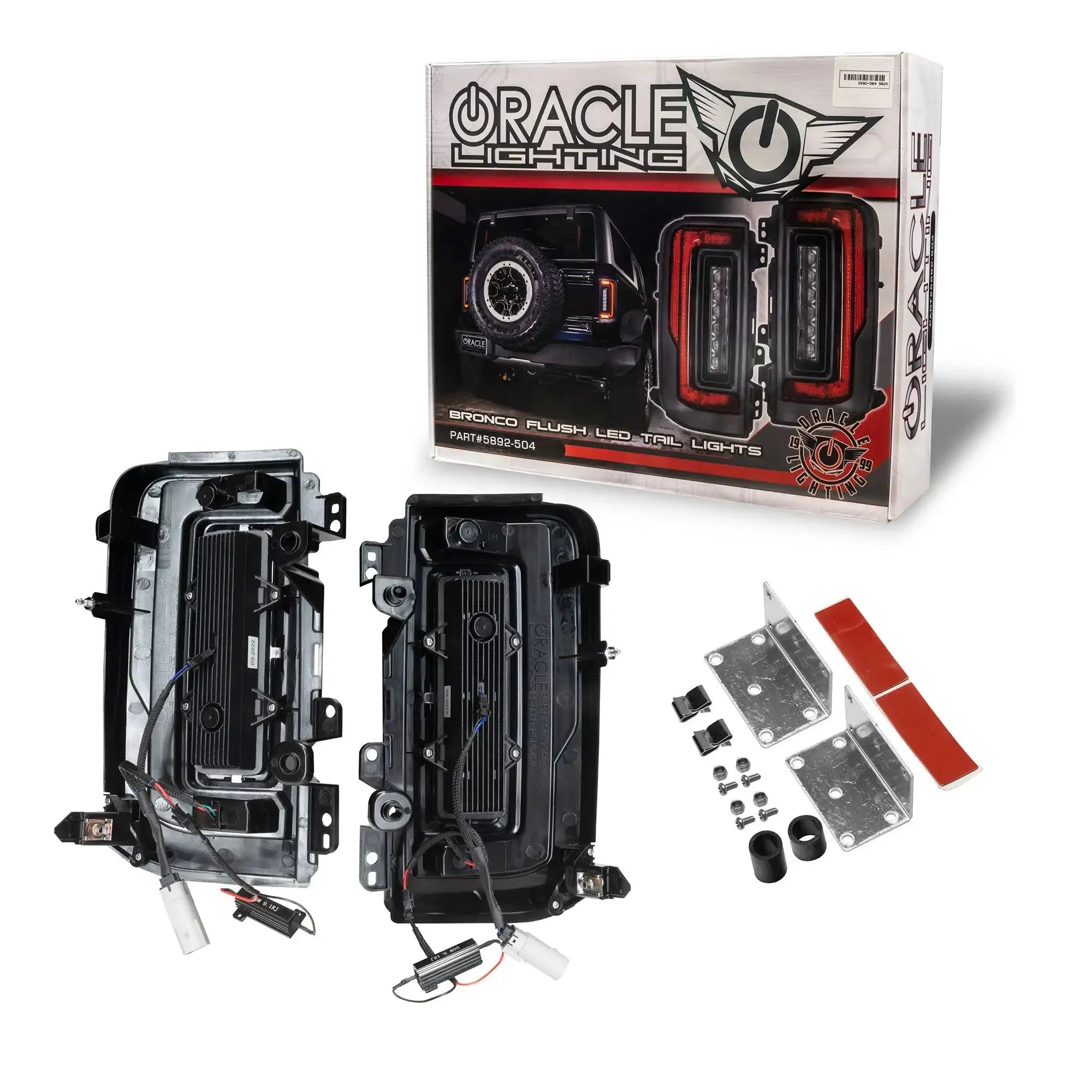 V2 | 2021-2025 Ford Bronco Flush Mount LED Tail Lights - Low Profile | 1,400 Lumens