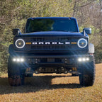 2021-2026 Ford Bronco Triple LED Fog Light Kit - Steel Modular Bumper | 90W
