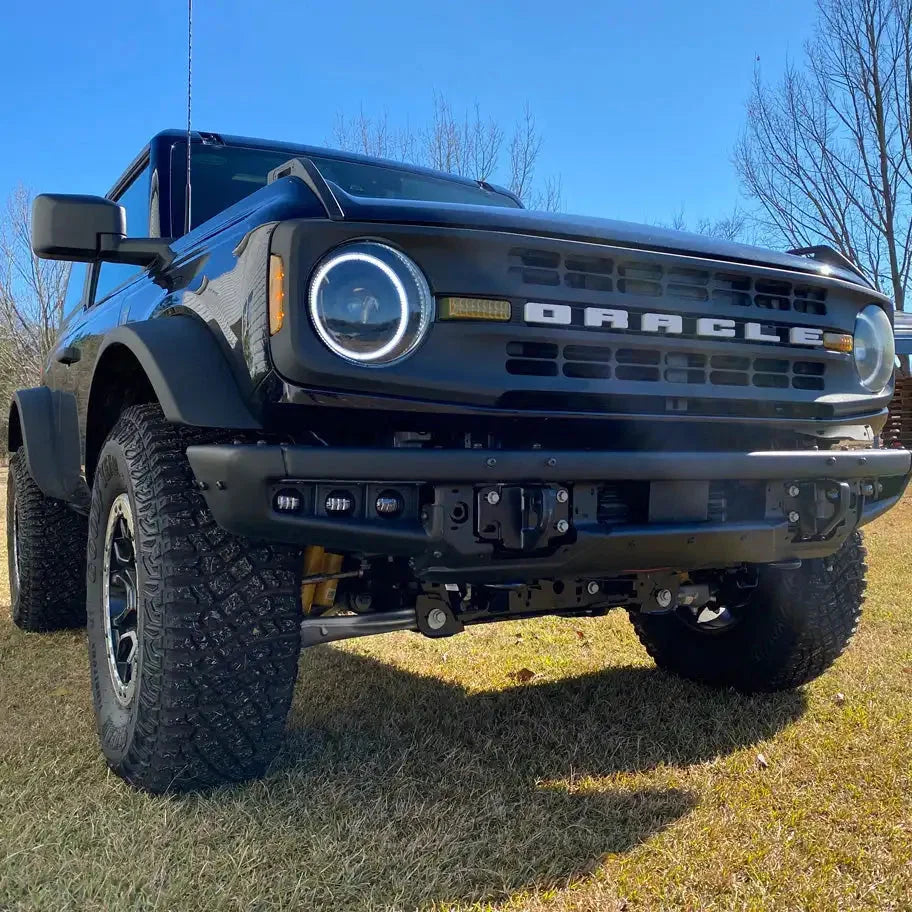 2021-2026 Ford Bronco Triple LED Fog Light Kit - Steel Modular Bumper | 90W