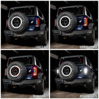 V2 | 2021-2025 Ford Bronco Flush Mount LED Tail Lights - Low Profile | 1,400 Lumens