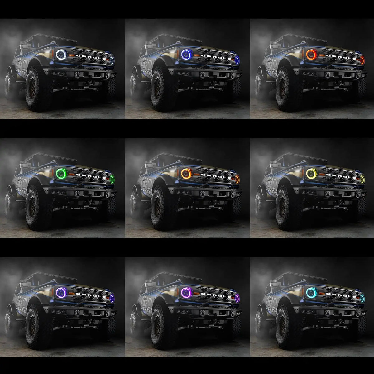 ORACLE Lighting Oculus™ ColorSHIFT® Bi-LED Projector Headlights for 2021+ Ford Bronco