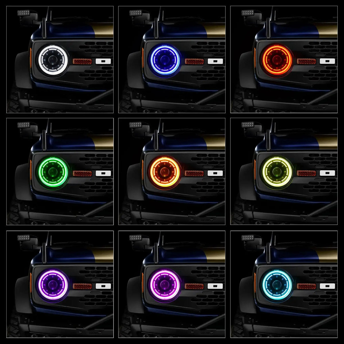 ORACLE Lighting Oculus™ ColorSHIFT® Bi-LED Projector Headlights for 2021+ Ford Bronco