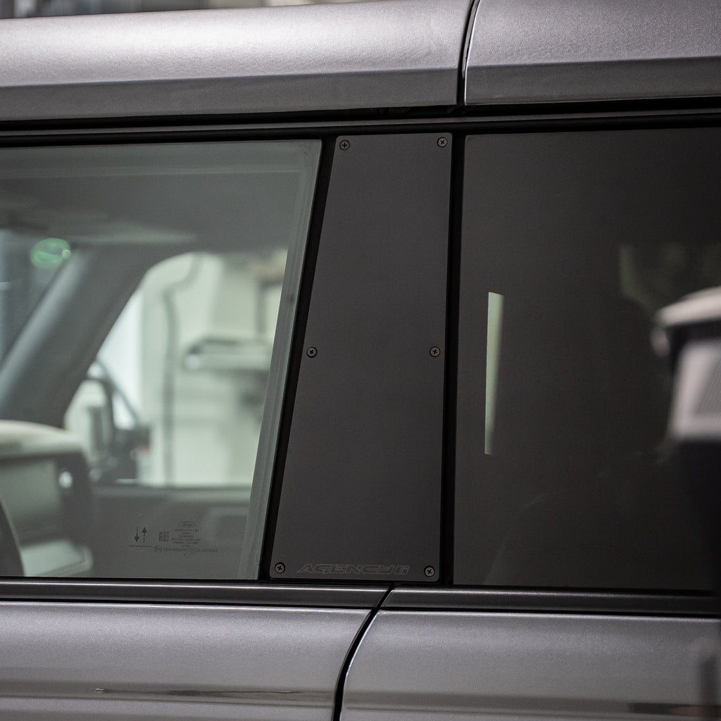 Close-up of a car door with window and handle