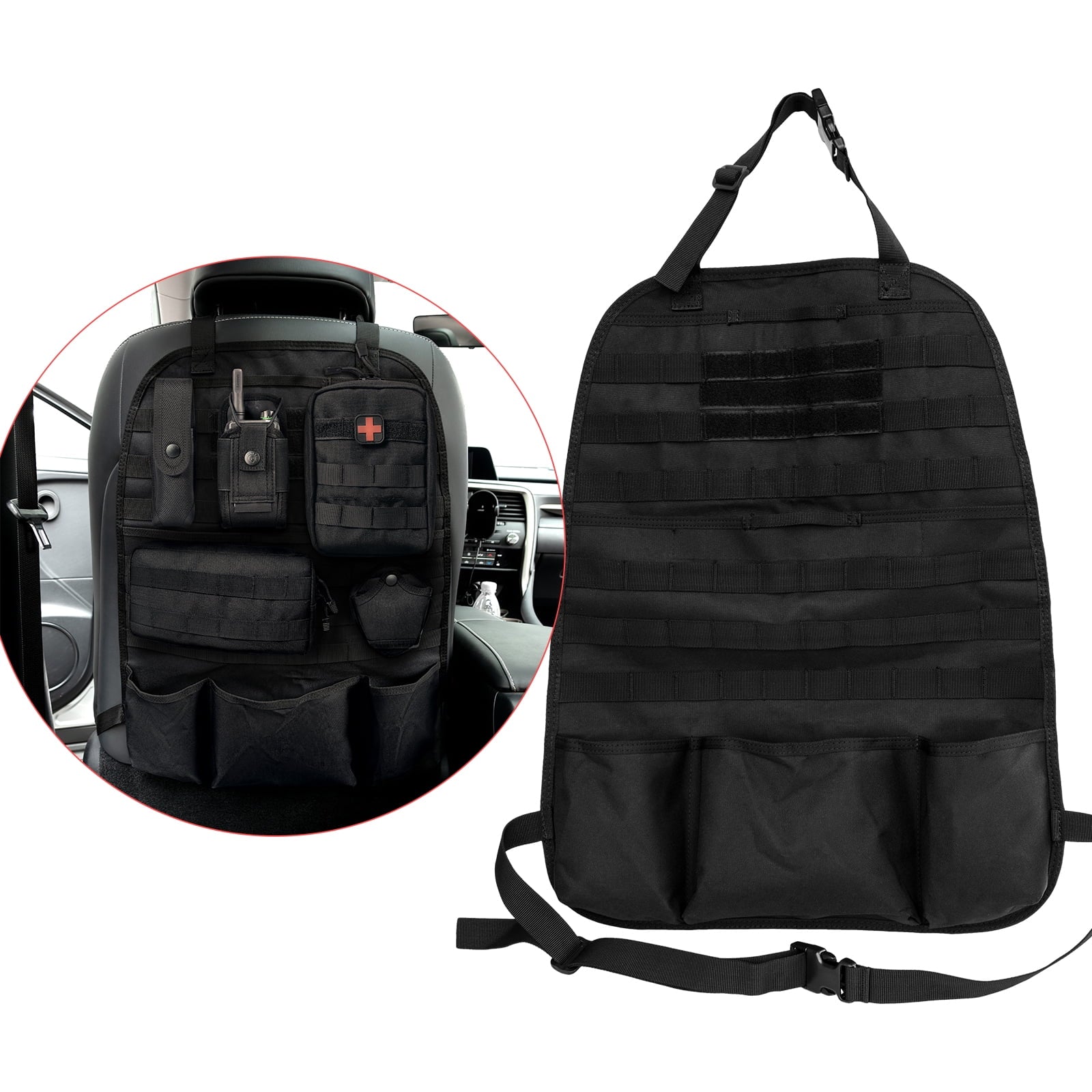 Tactical Tetris for Your Backseat: The MOLLE Masterpiece That Turns Chaos into Car-organization!