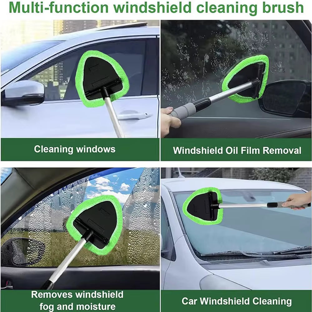 Window/Windshield Cleaning Brush Set, Microfiber (Telescopic) 