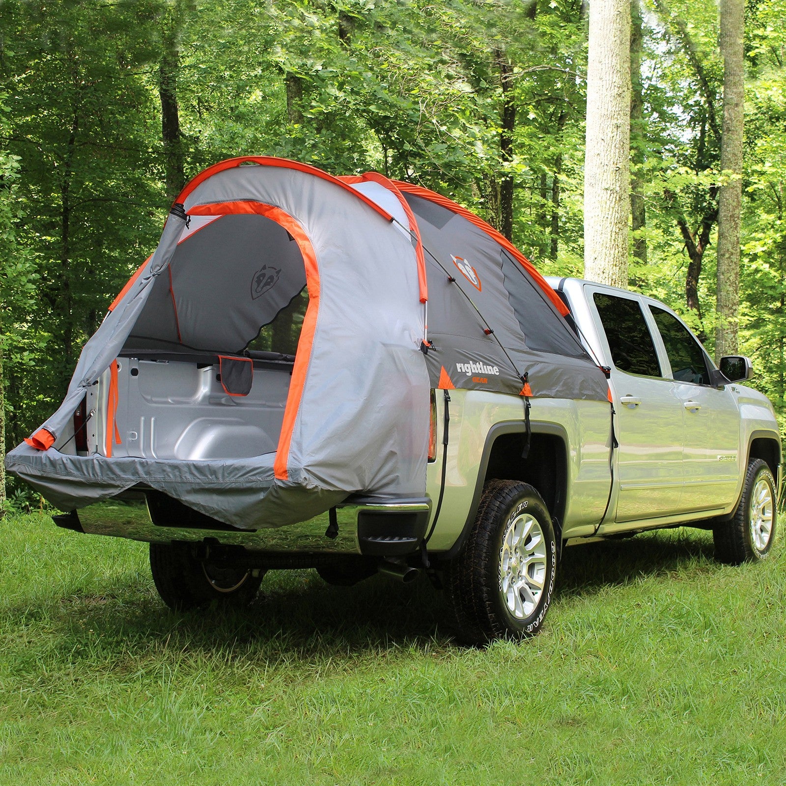 5 Foot Gray Truck Bed Camping Tent Waterproof Floorless Sleeps 2 Setup Easy