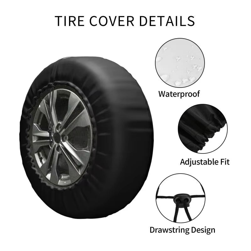 Funny Adventure Tire Cover - Car Wheel Protector Covers - Universal for  SUV, Truck, Camper, Travel Trailer