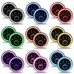 ORACLE Lighting 7" High Powered LED Headlights - Black Bezel - Dynamic ColorSHIFT - Jeep Wrangler JK