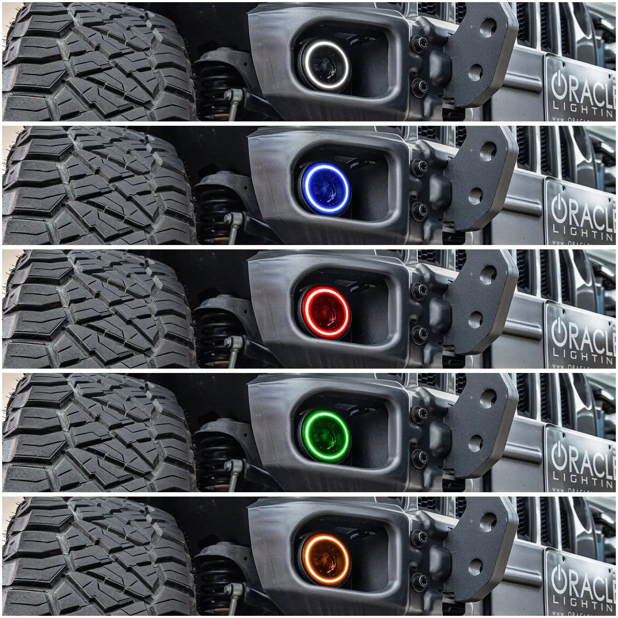 ORACLE Lighting 20W LED Fog Lights for Jeep Wrangler JK/JL & Gladiator JT | High Performance Plug-and-Play