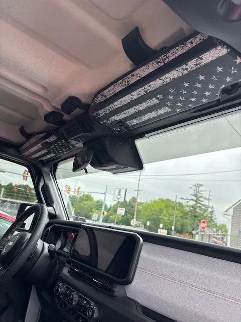 Freedom Series Sun Visor Overlays - 2018+ Wrangler JL / Gladiator JT