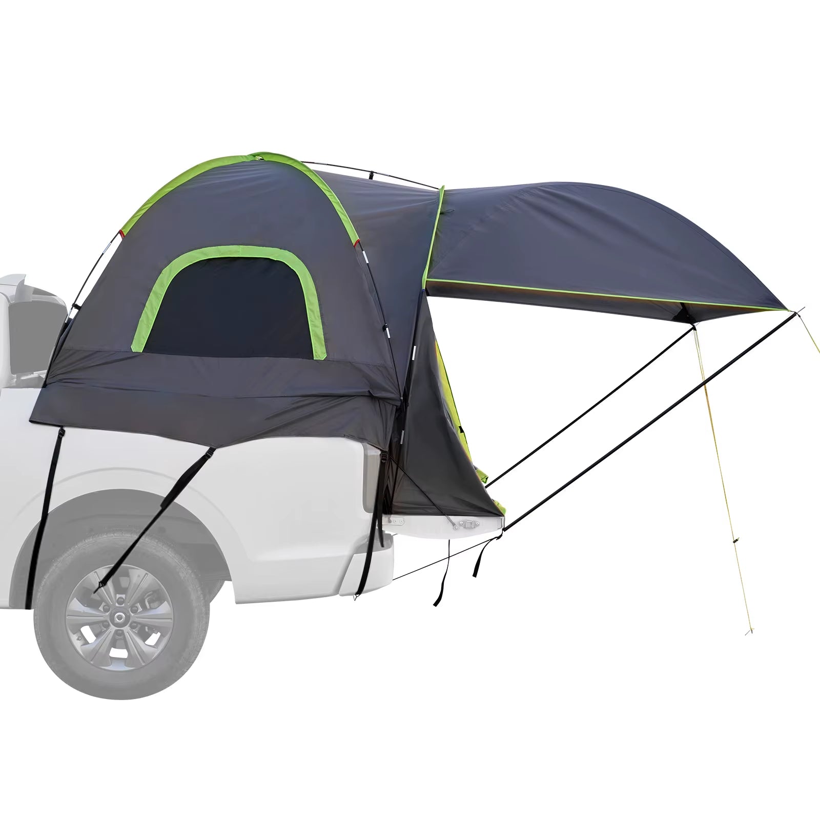 Waterproof Pickup Truck Tent for Camping - PU2000, Accommodates 2-3 Persons, Truck Bed Camper Shell with Expandable Awning
