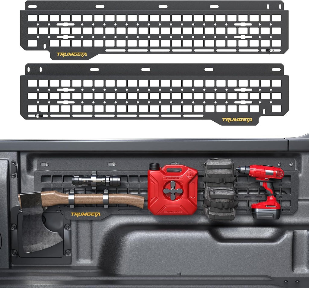 Front & Side Bed MOLLE Panel for Jeep Gladiator/ Ford Maverick/ Chevy Silverado