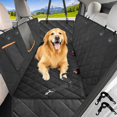 Canine Chauffeur's Ultimate Seat Shield: The Invincible Drool-Dampening Dog Hammock for Your Ride, Because Muddy Paws and Backseat Shenanigans Shouldn't Ruin Your Style!