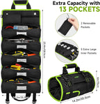 Tool Bag,Large Roll up Tool Bag Organizer,13 Pockets Tool Roll Storage Pouch,Hea