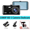 Dash Cam Dual Lens 1080P HD for Cars 4" Touch Screen Car DVR Video Recorder Front and Rear View Camera for Vehicle Black Box