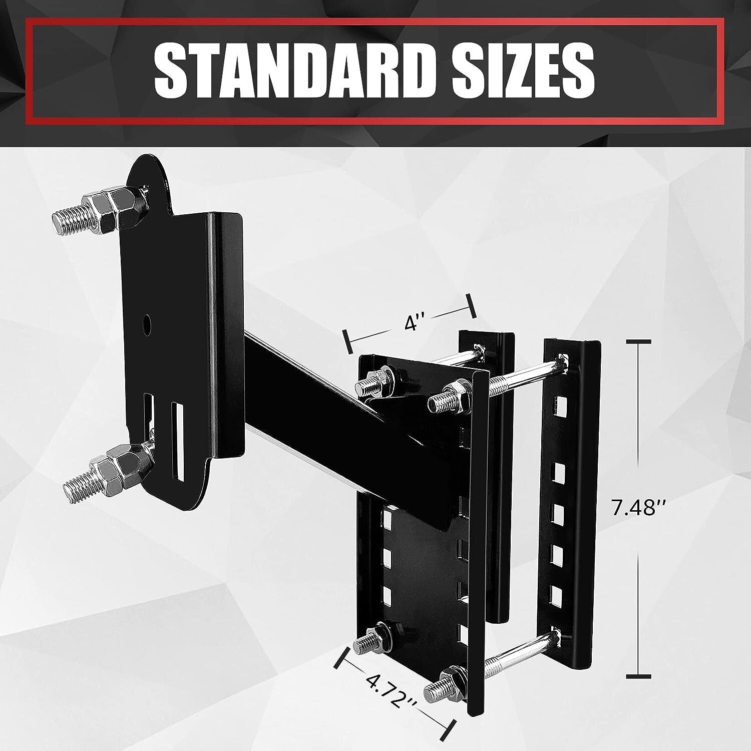Trailer Spare Tire Side Mount Tire Carrier Wheel Holder Camper RV Boat Tire Rack