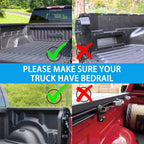 Universal Pickup Truck Flagpole Mount in Bed, No Drilling Flag Holder for Truck