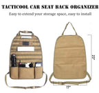 Molle Seat Back Organizer Panel - Storage Pouch - Universal Hunting/Travel Accessories 