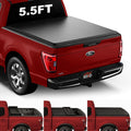 Vinyl Soft Tri-Fold Truck Bed Tonneau Cover for 2015-2025 Ford F-150 5.5Ft 67.1In Bed