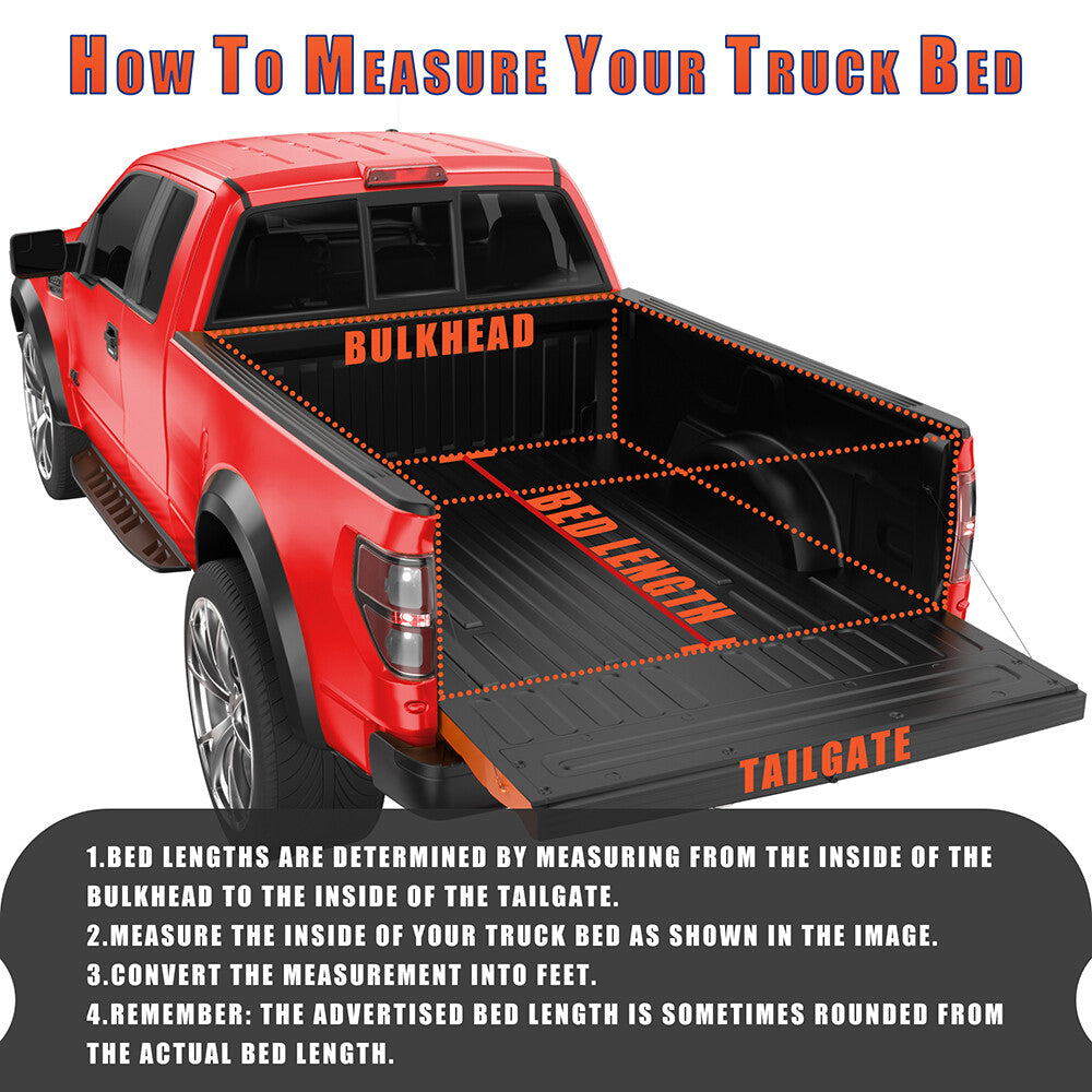 Ford F-150 (5.5FT) 3-Fold Truck Bed Tonneau Cover for 2009-2014 