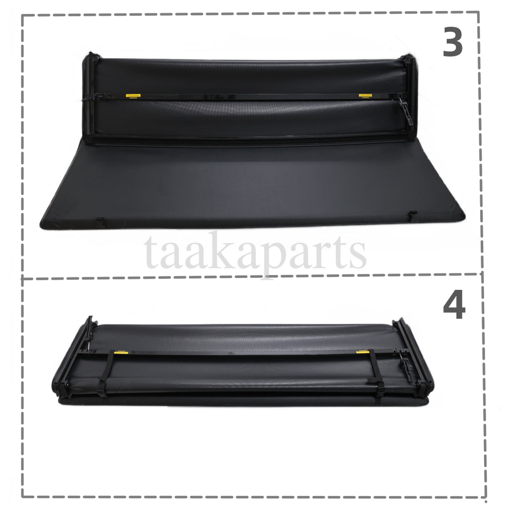 6.4' Quad Fold Tonneau Bed Cover for Dodge Ram 2002-2023