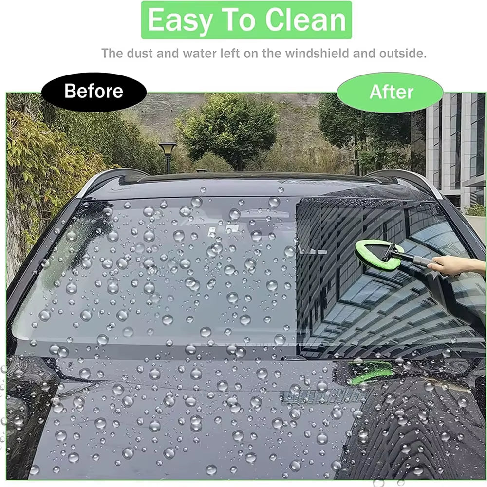 Window/Windshield Cleaning Brush Set, Microfiber (Telescopic) 
