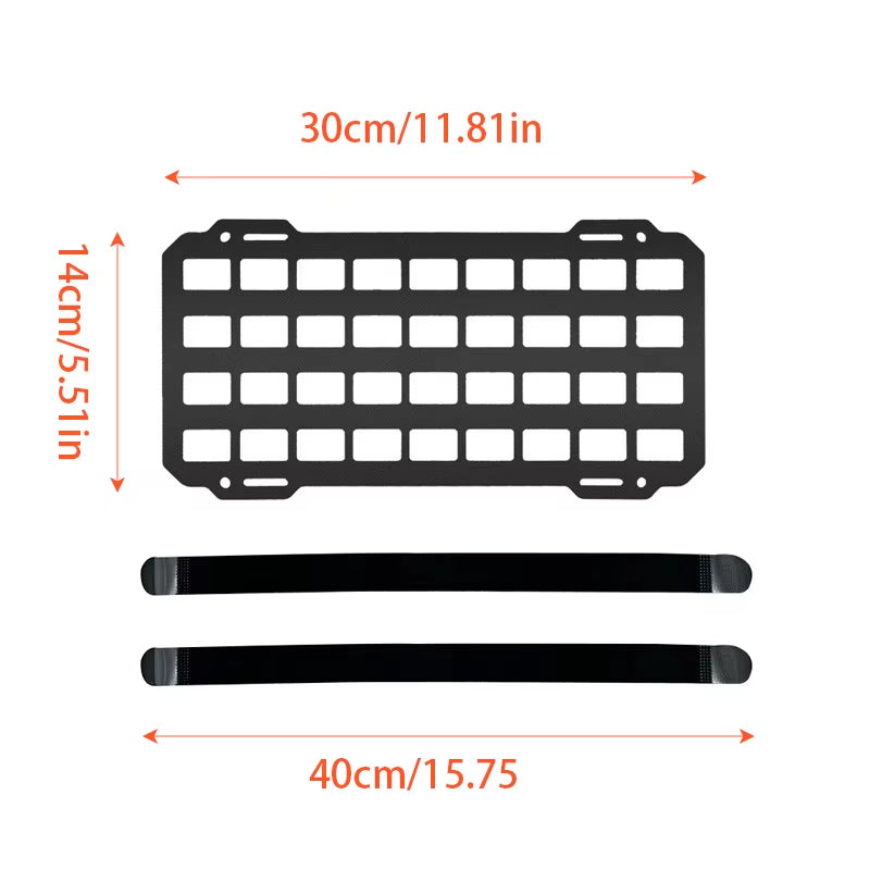 Sun Visor Organizer - Tactical Plate Visor - Molle Interior Modification