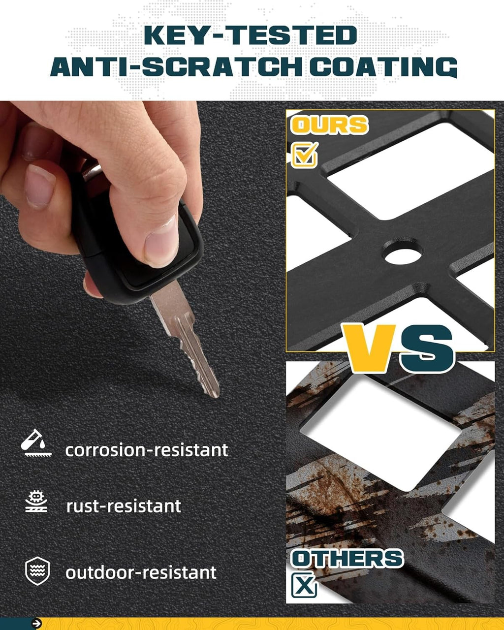 Front & Side Bed MOLLE Panel for Jeep Gladiator/ Ford Maverick/ Chevy Silverado