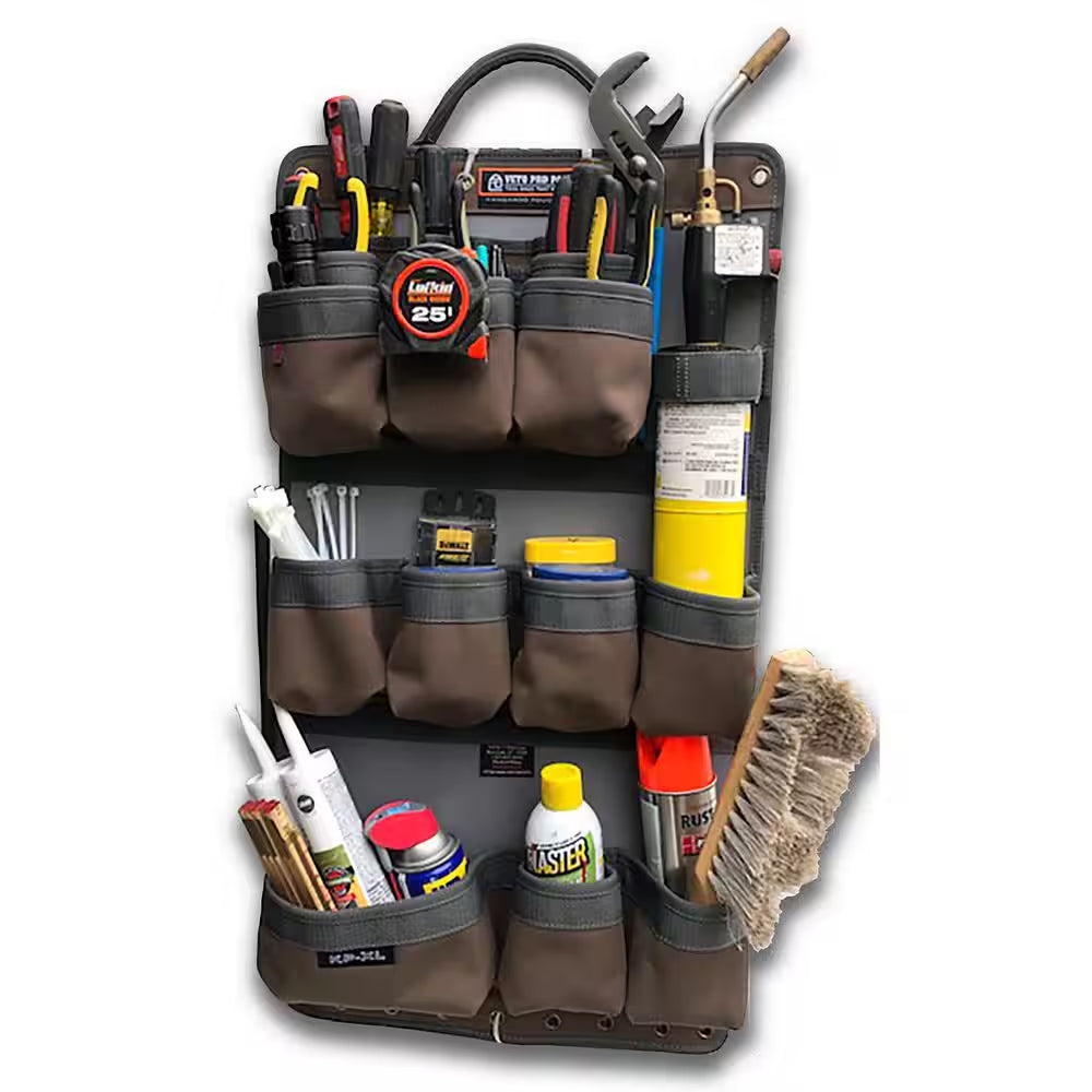 17 In. 19-Pocket Original Canvas Bag/Tote with Handles