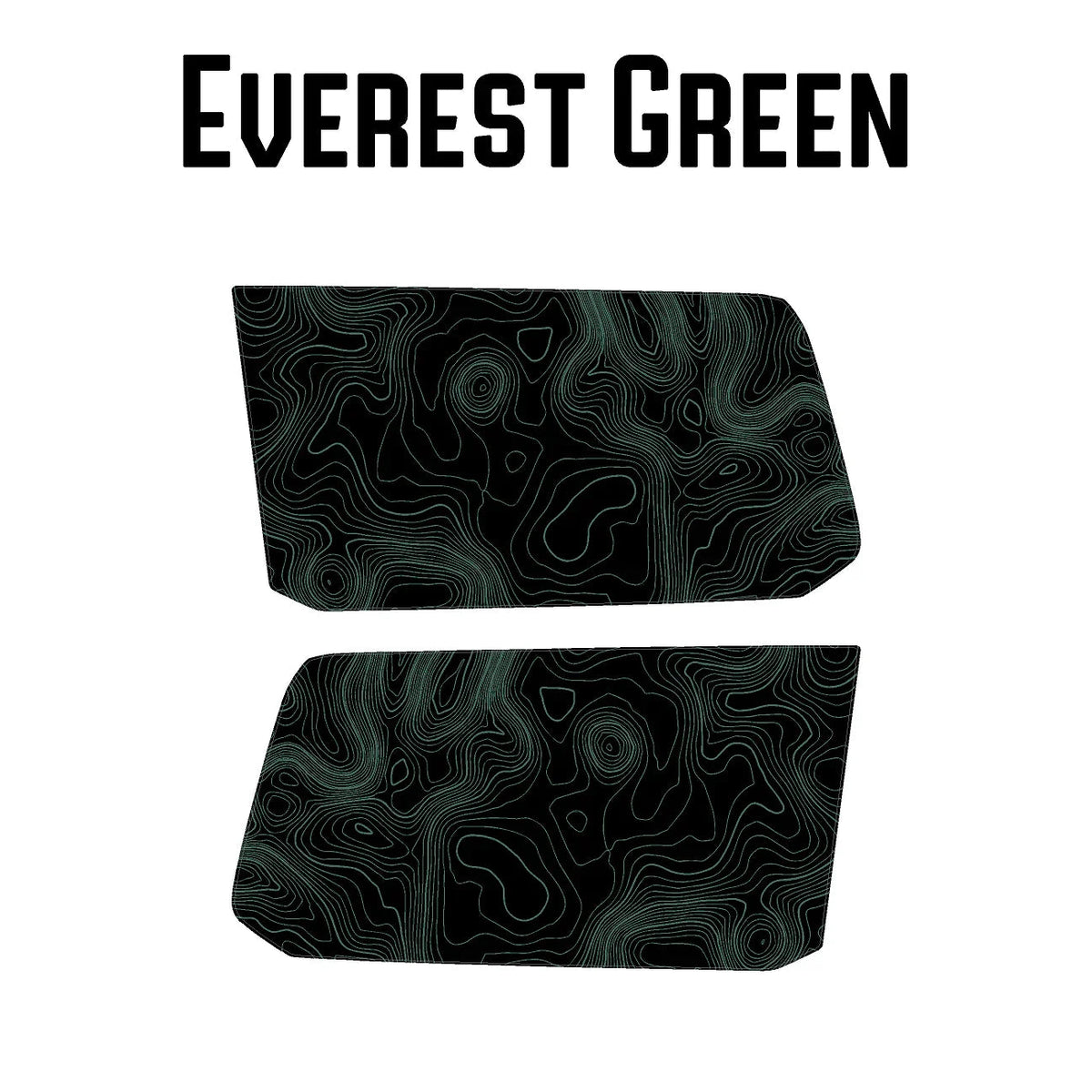 Topographic Rear Window Map Overlays V3 (Perforated) - 2025+ 4Runner