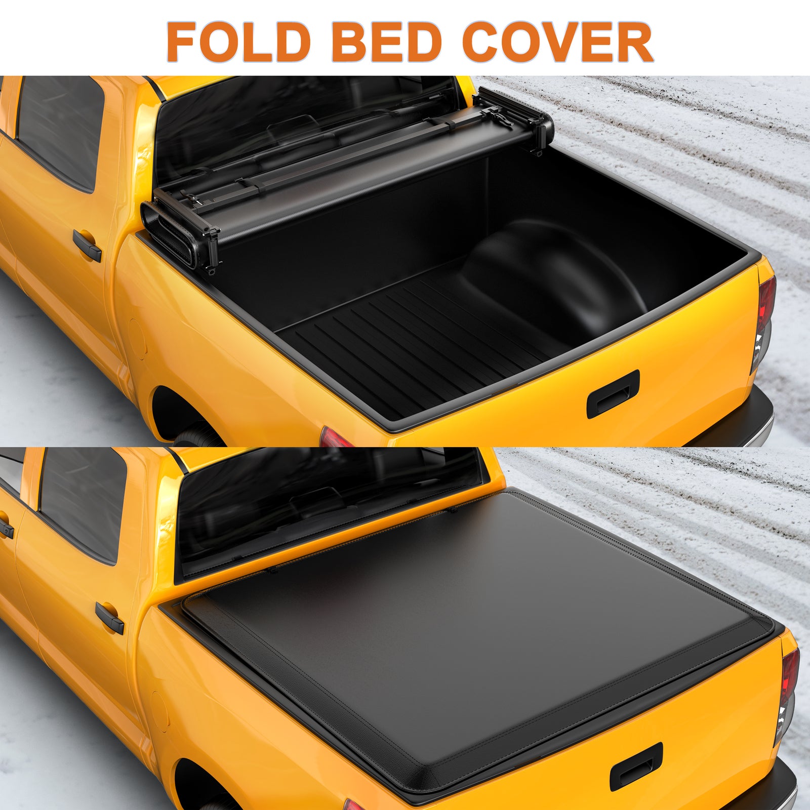 5.8FT Truck Bed Tonneau Cover 4-Fold for 2019-2026 Chevrolet Silverado 1500