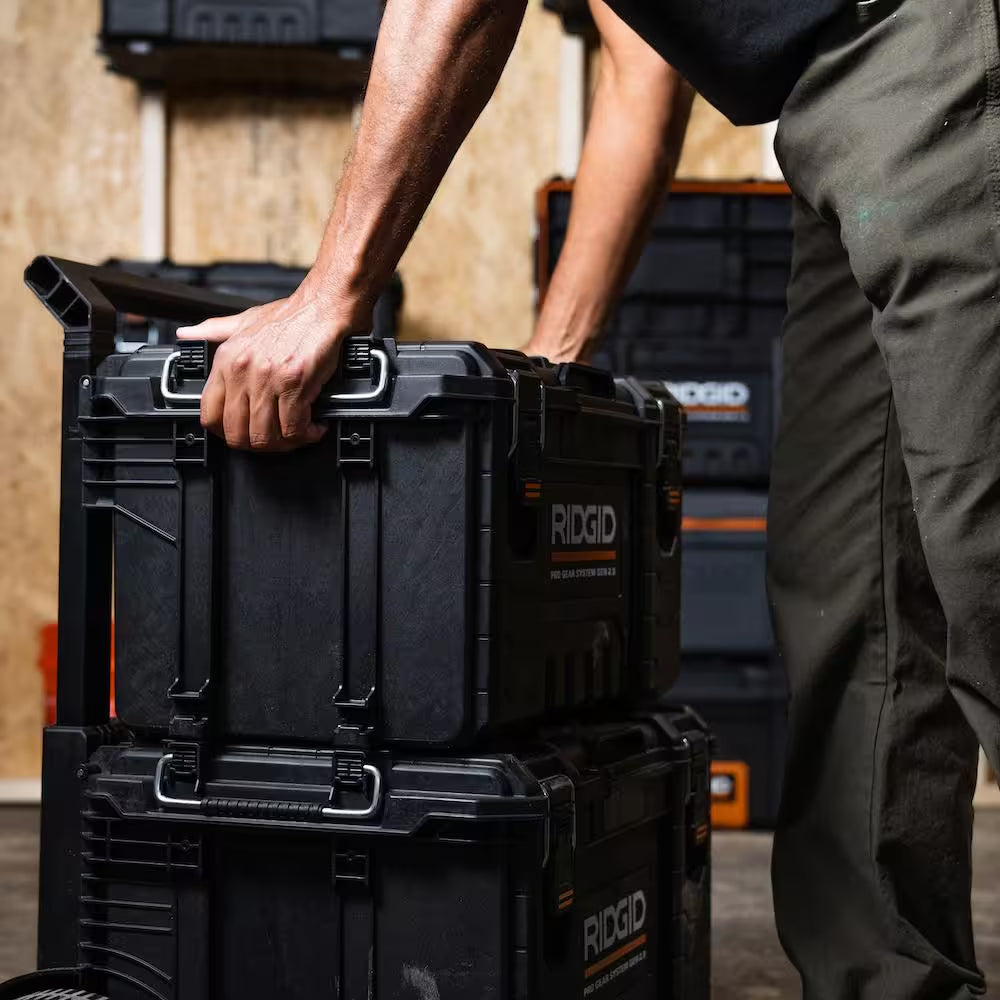 Pro Gear System Gen 2.0 Stackable Rolling Tool Box , 22 In. Heavy Duty Tool Box, and Compact Tool Box