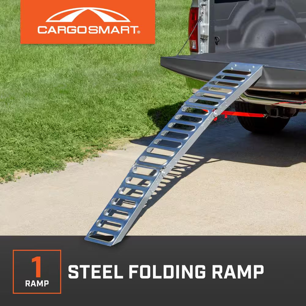 9 In. W X 72 In. L 500 Lb. Capacity Steel Tri-Fold Truck Loading Ramp (Includes 1 Ramp)