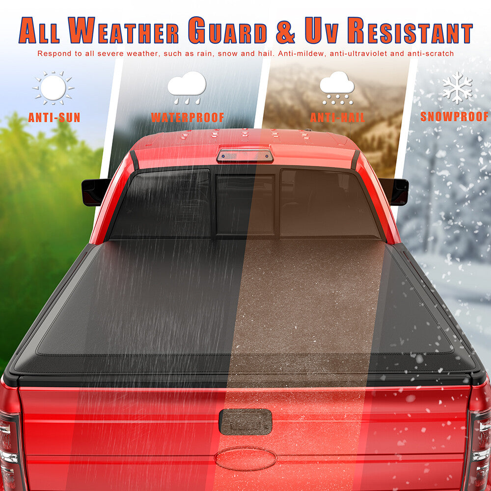 Ford F-150 (5.5FT) 3-Fold Truck Bed Tonneau Cover for 2009-2014 