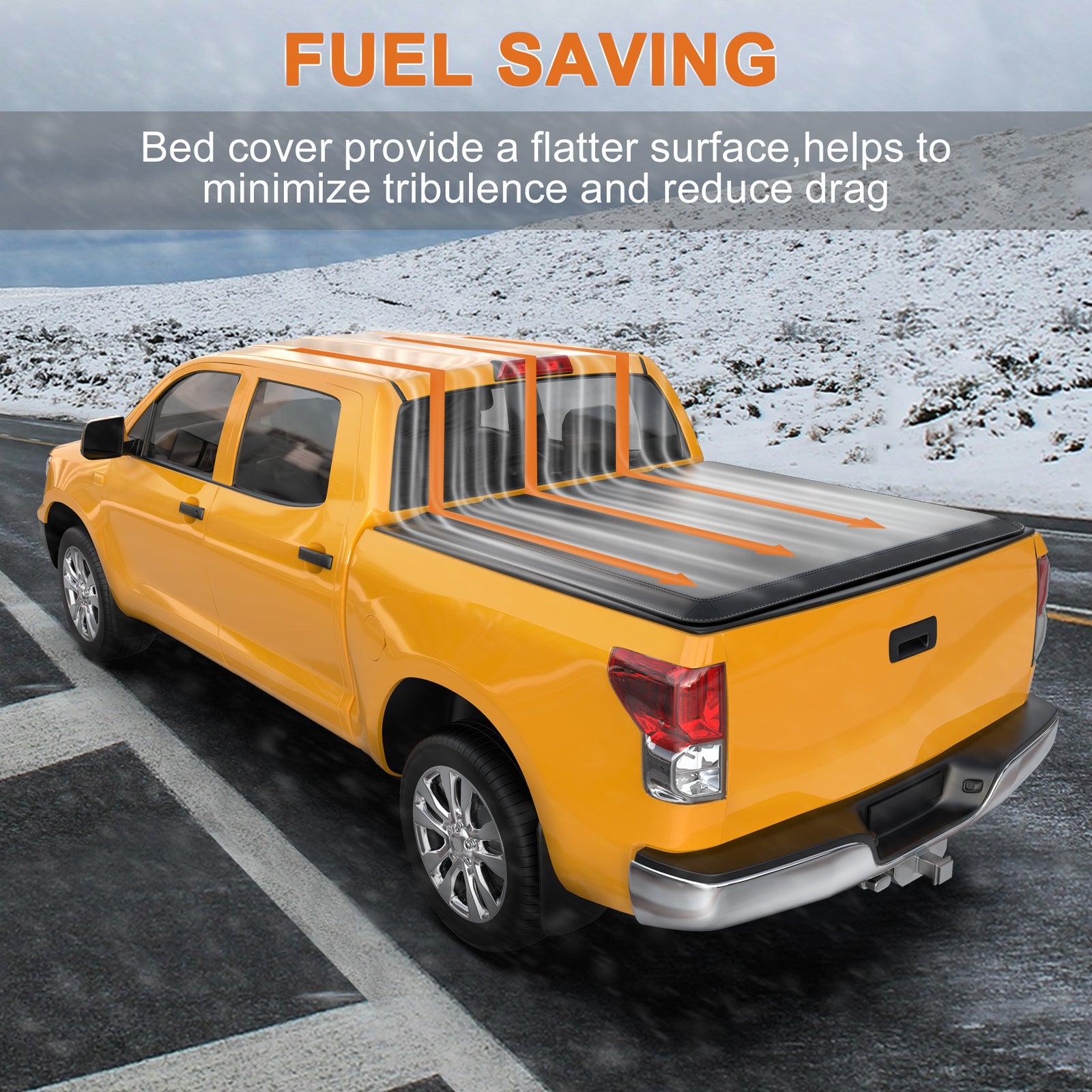 5.8FT Truck Bed Tonneau Cover 4-Fold for 2019-2026 Chevrolet Silverado 1500