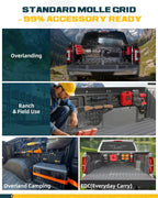 Front & Side Bed MOLLE Panel for Jeep Gladiator/ Ford Maverick/ Chevy Silverado