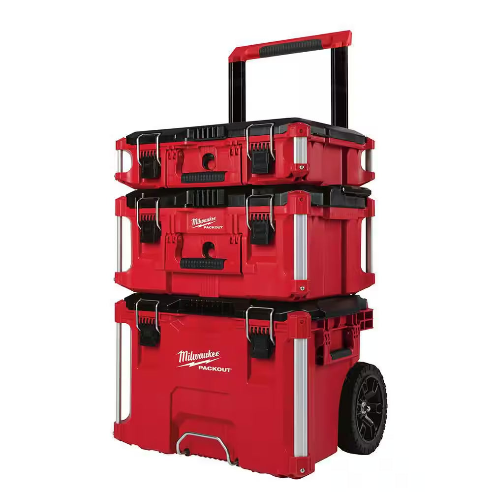 PACKOUT 22 In. Rolling Tool Box, 22 In. Large Tool Box and 22 In. Medium Tool Box Prosystem Low Profile Handle