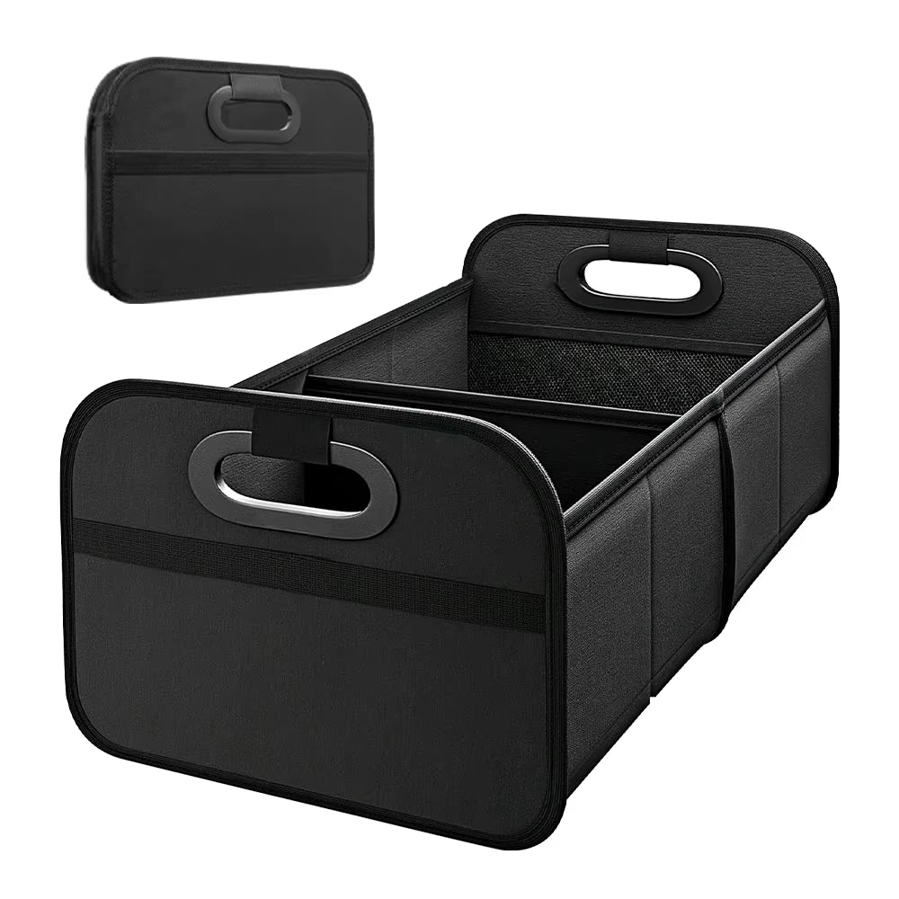 35L Foldable Portable Car Storage Box - Multi-Functional Space-Saving Solution for Vehicles and Outdoor Activities