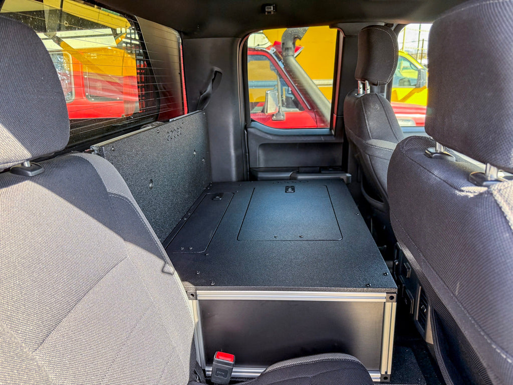 Ford - F150 - 2015-Present -Super Cab - W/O center B&O Subwoofer - Single Drawer Module