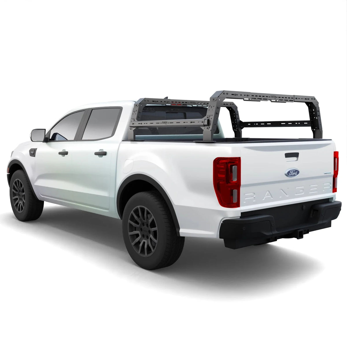 Best Bed Rack For Ford Ranger Ford Ranger 4CX Series Shiprock Height Adjustable Bed Rack โ Darkline ...